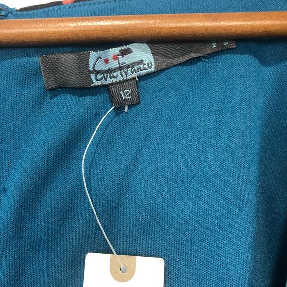 NWT Anthropologie X Eva Franco Tropical Sweetheart Blouse Multicolor Size M - Picture 5 of 9